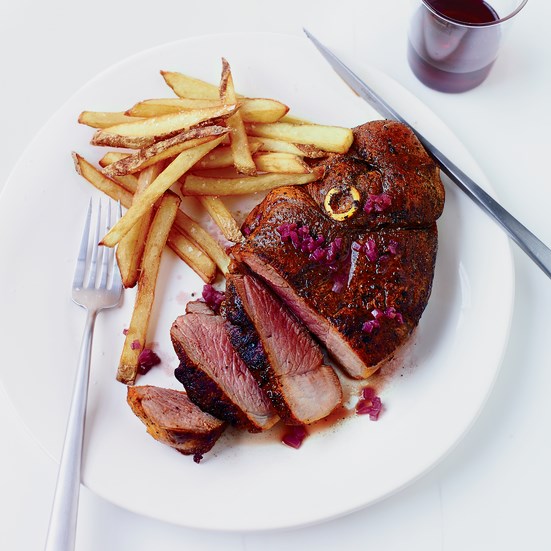Lamb steak frites [Tony Maws]