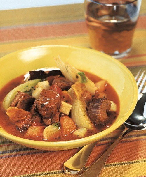 Lamb stew with rosemary and orange