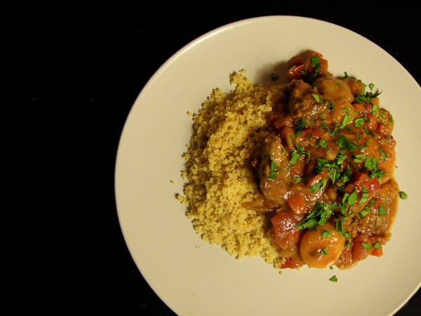 Lamb tagine with apricots and figs