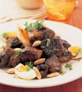 Lamb tagine with honey and prunes