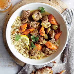 Lamb tagine with lemon and olives