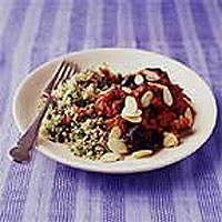 Lamb tagine with minted couscous 