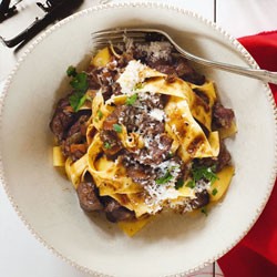 Lamb with pappardelle