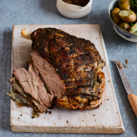Lamb with seaweed