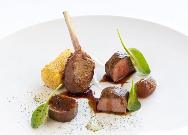 Lamb with sweetbread and ricotta croquettes