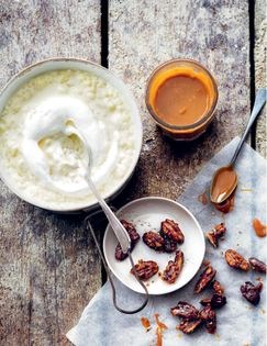 L'ami Jean's rice pudding with caramel