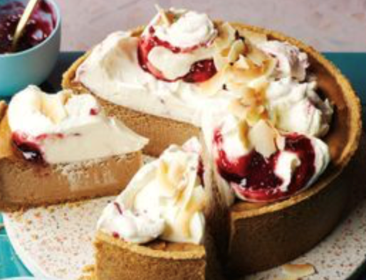 Lamington cheesecake