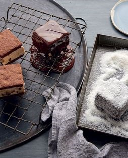 Lamington ice cream sandwiches
