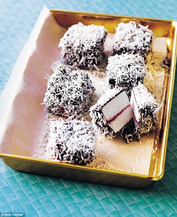 Lamington ice creams