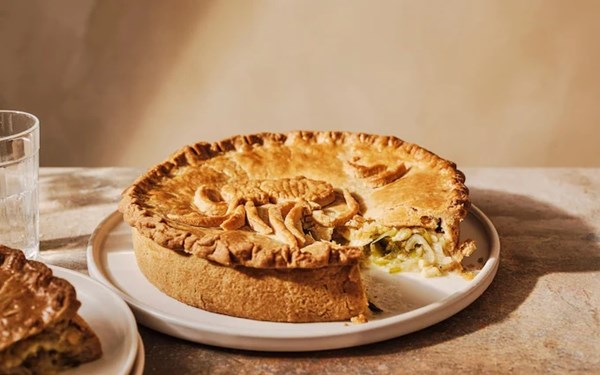 Lancashire cheese and onion pie