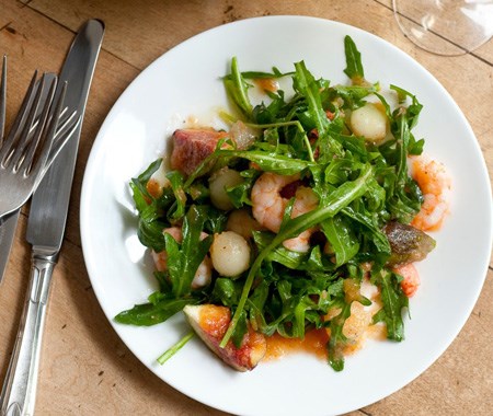 Langoustine and fig salad (Insalata di scampi e fichi)