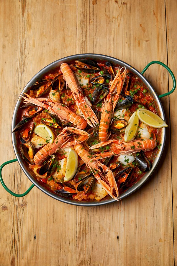 Langoustine paella