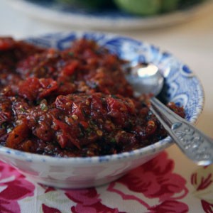 Lao tomato dip (Jaew mak len)