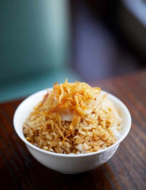 Lardo onion rice