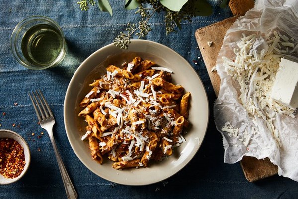 L'Artusi's famous mushroom ragu with fresh garganelli
