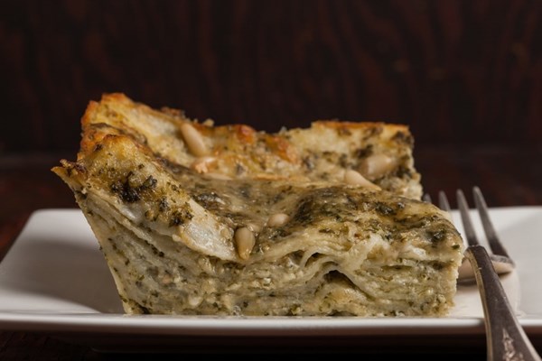 Lasagna al pesto