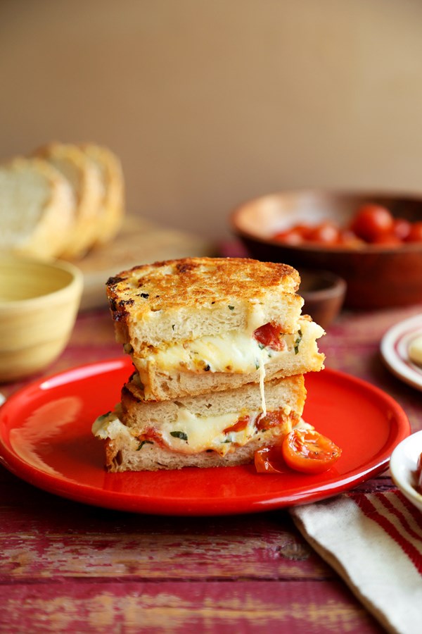 Lasagna grilled cheese sandwich