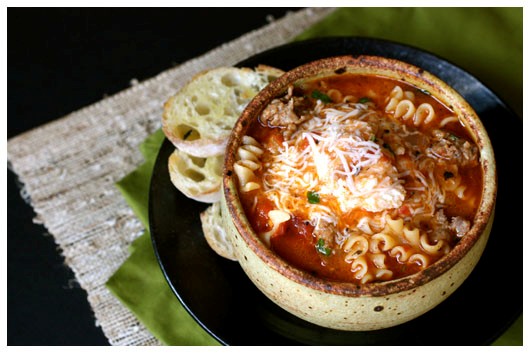 Lasagna soup