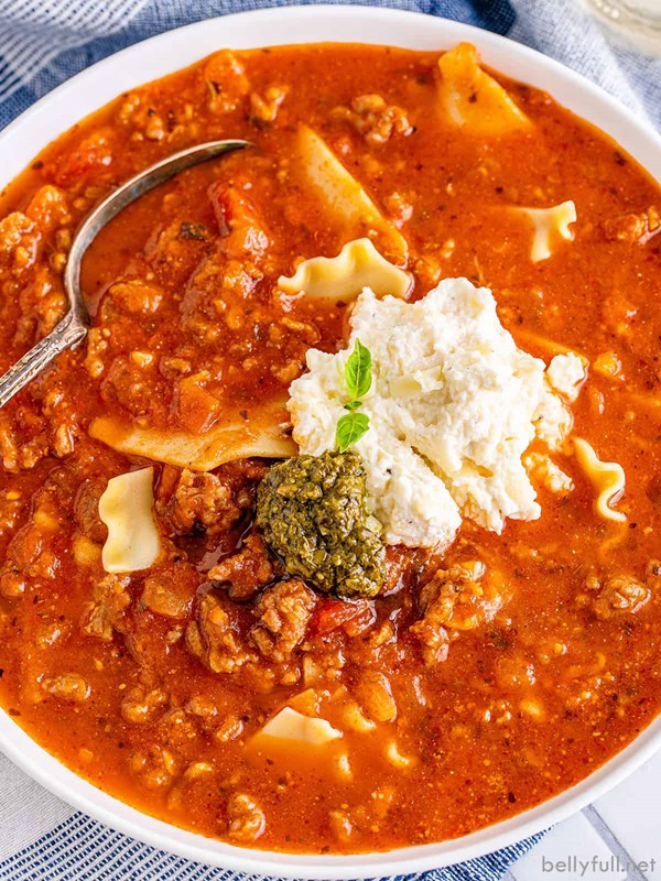Lasagna soup