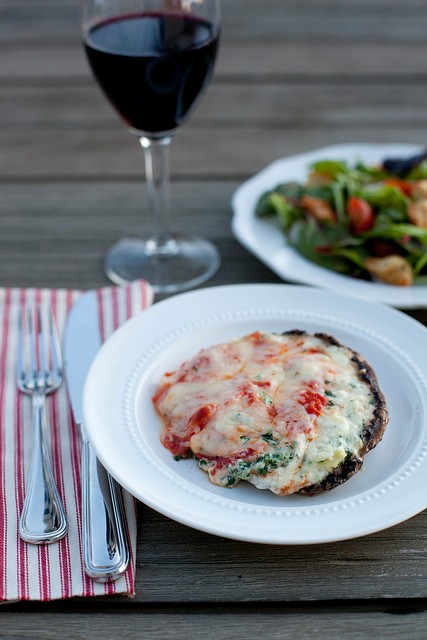 Lasagna-stuffed portabellos