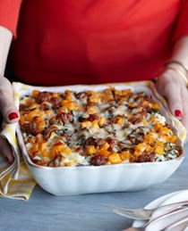 Lasagna with sausage and butternut squash