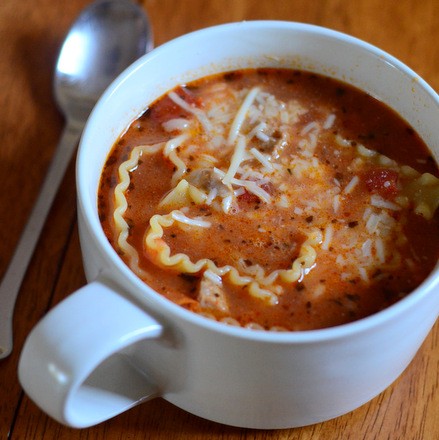 Lasasgna soup