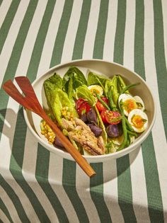 Late-summer Niçoise with fresh corn & cherry tomatoes