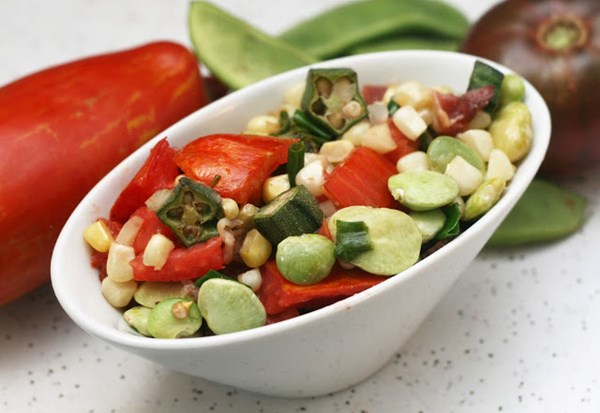 Late summer succotash
