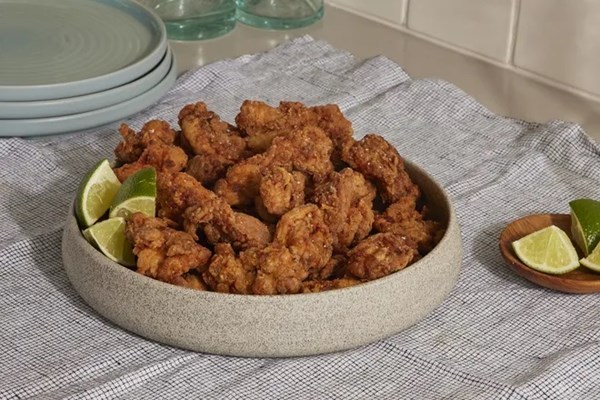 Latin Caribbean fried chicken bites (Chicharrón de pollo)