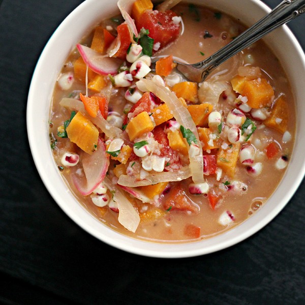 Latin corn soup