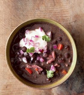 Latin-style black bean soup