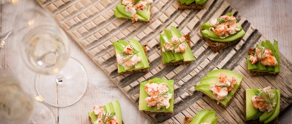 Laura's avocado & prawn cocktail toasts