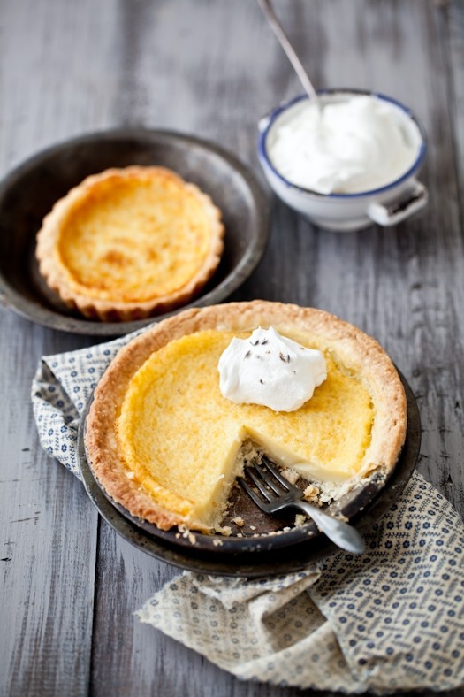 Lavender & buttermilk tart