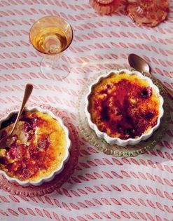 Lavender & raspberry crème brûlée