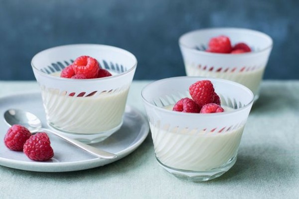 Lavender and honey panna cotta