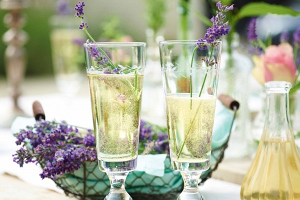 Lavender Champagne cocktail