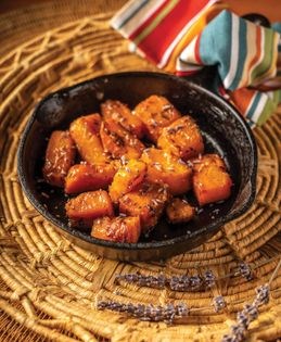 Lavender–honey roasted butternut squash