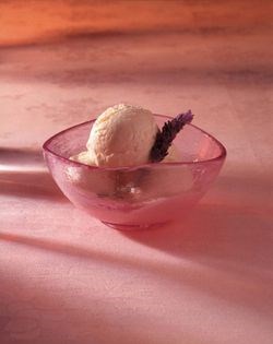 Lavender ice cream