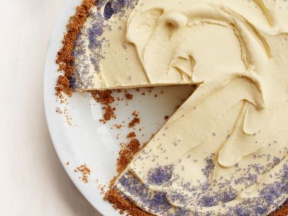 Lavender ice cream pie