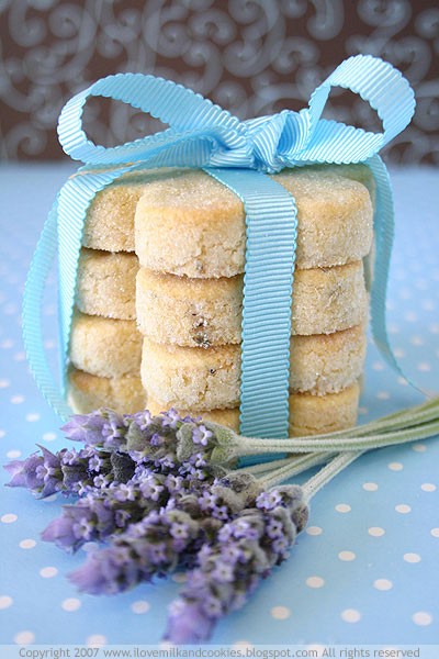 Lavender shortbread