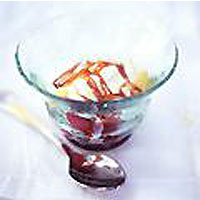 Lavender summer fruit brulee 