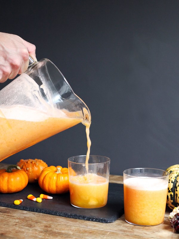 Layered candy corn punch