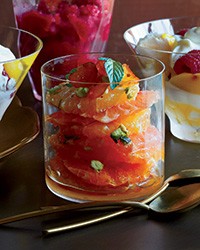 Layered citrus salad