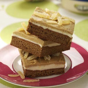 Layered gingerbread bars