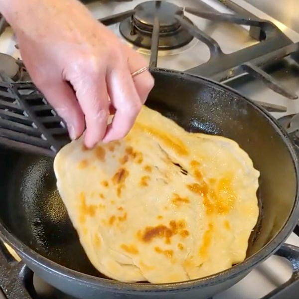 Layered Kerala flatbread (Kerala parotta)