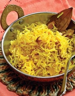 Layered lamb and rice casserole (Awadhi gosht biryani)