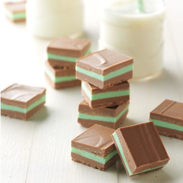 Layered mint candies