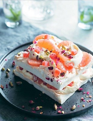 Layered Turkish Delight Pavlova