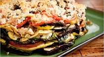 Layered vegetable torte