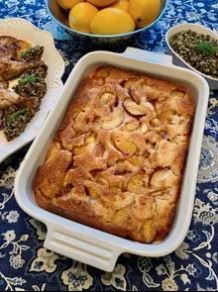 Lazy girl peach batter cobbler